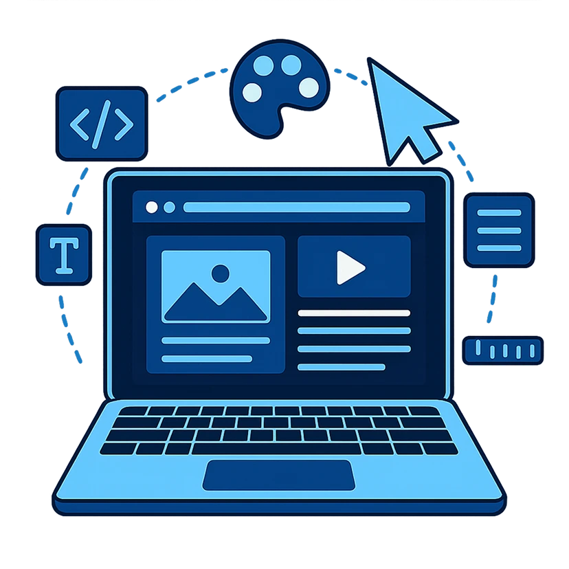 Automate Laptop Illustration